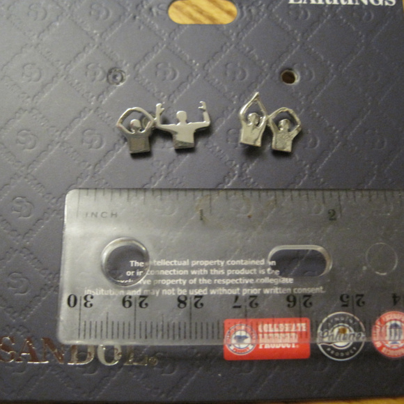Ohio State University OSU Buckeyes Earrings NWT S - Picture 3 of 4